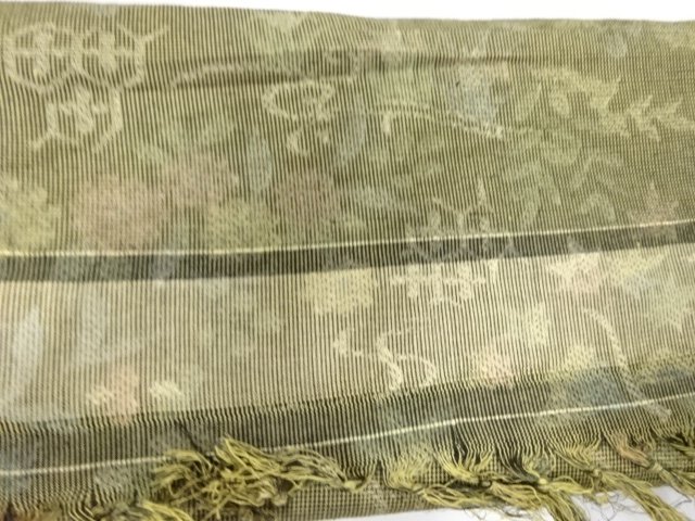  アンティーク　正絹　紬　着尺反物